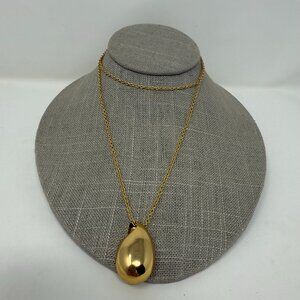 J Crew Teardrop Pendant Long Necklace